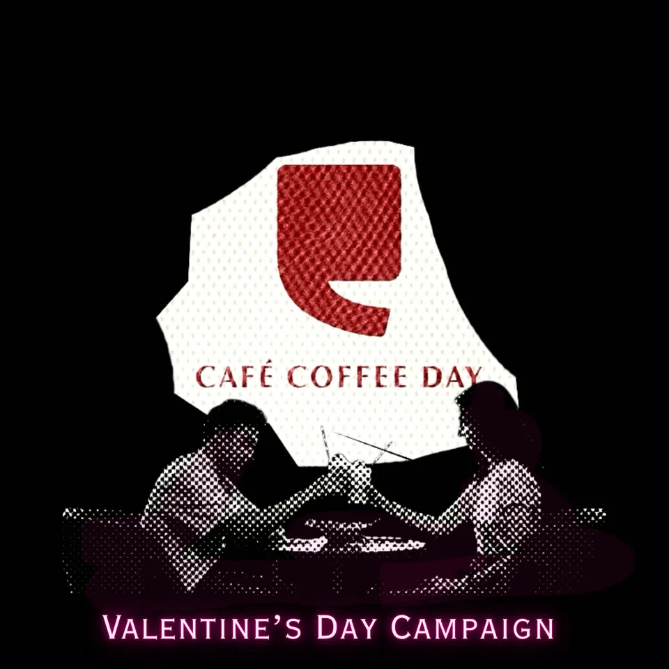 Title card for the Café Coffee Day Valentine's Day campaign