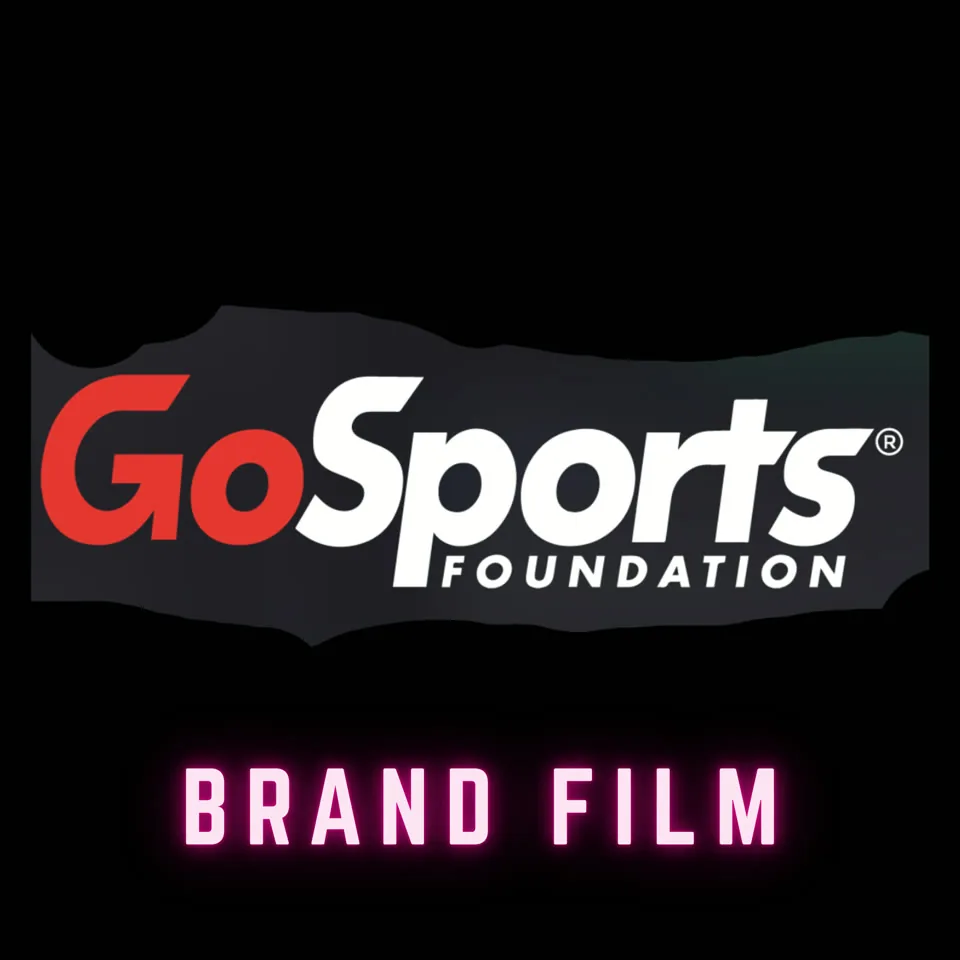Title card for the GoSports Foundation brand film
