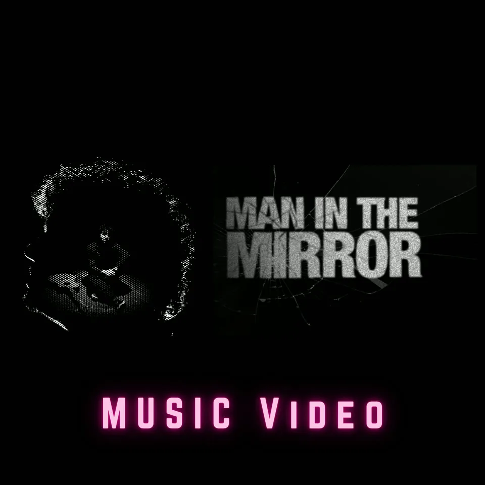 Title card for the Man in the Mirror music video by Soorya, Kappa Originals